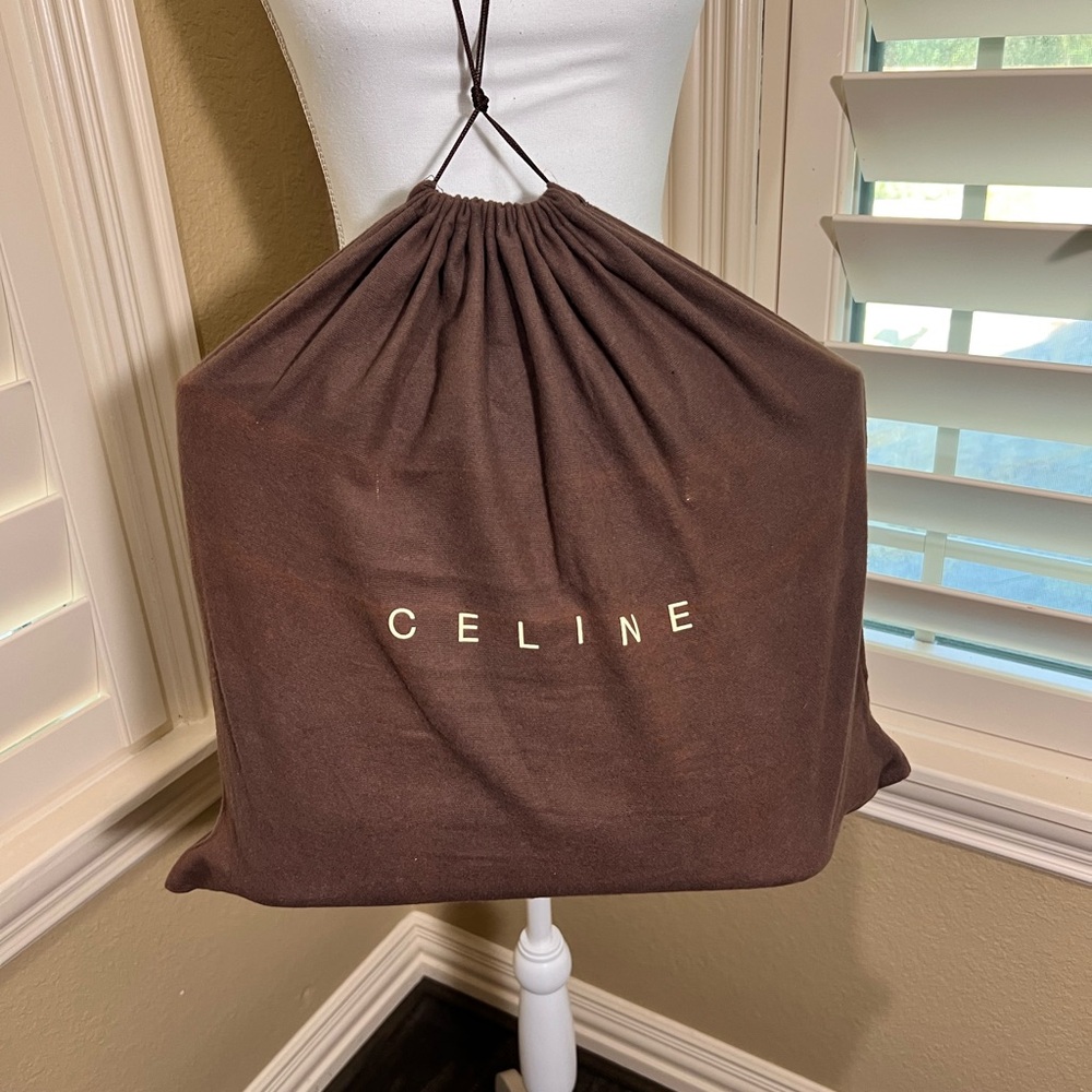 👜AUTHENTIC👜 Celine Macadam Vintage Monogram Tote with Gold Detail - Picture 14 of 16